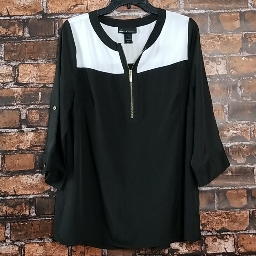 Lane Bryant| Half Zip Pullover Blouse